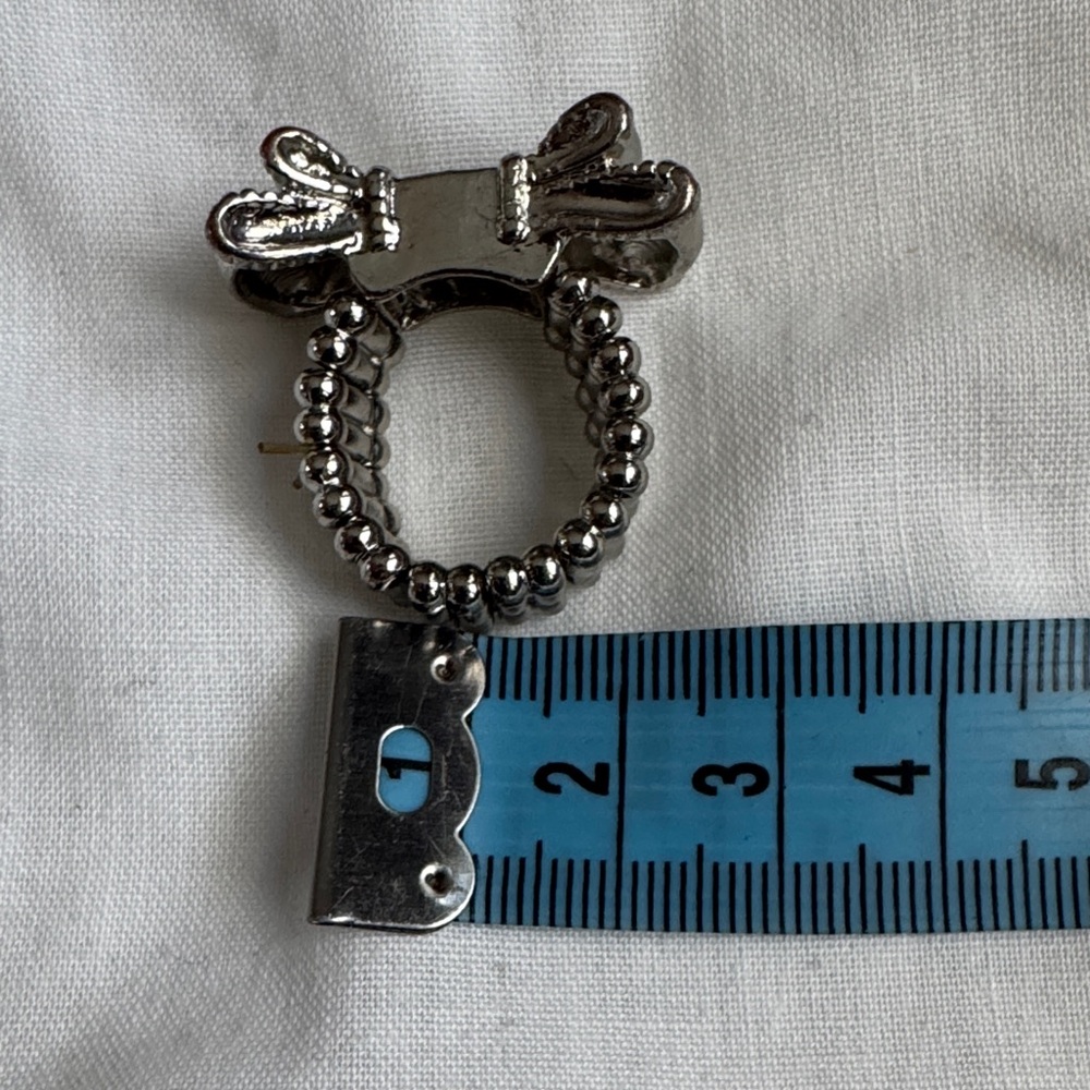 Silver Bow Statement Ring - Picture 9 of 9